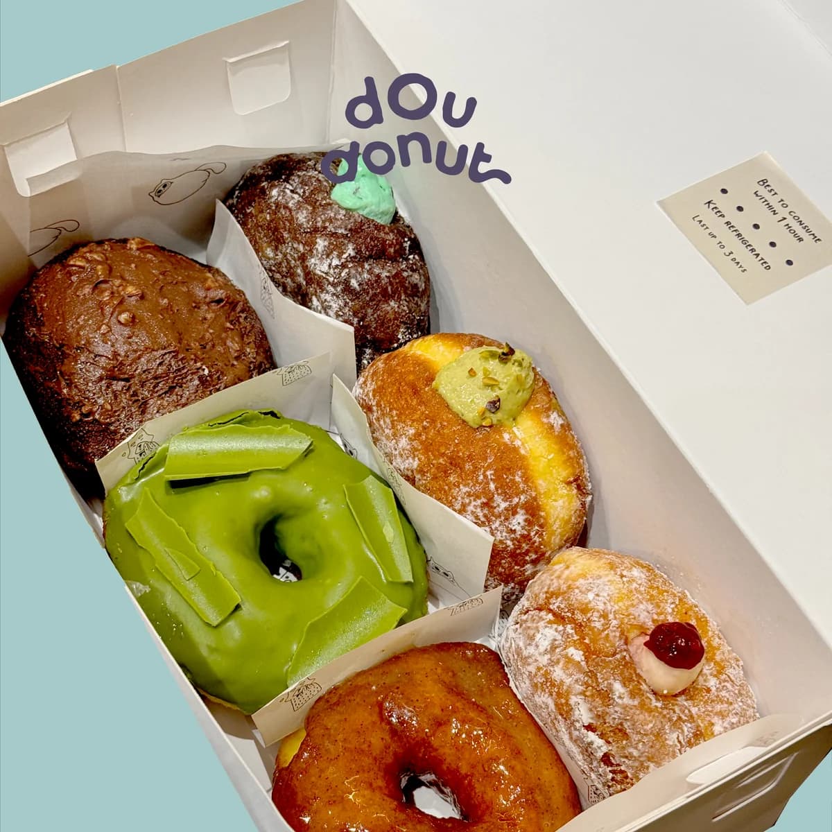 Dou Donut gift box with assorted donuts
